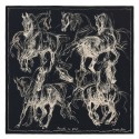 Replica Hermes Black Pirouette Au Galop Shawl HJ01329