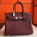 Replica Hermes Bordeaux Epsom Birkin 30cm Handmade Bag HJ00077
