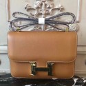 Replica Hermes Brown Constance MM 24cm Epsom Leather Bag HJ00737