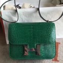 Replica Hermes Constance 24cm Green Porosus Crocodile HJ00629