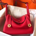 Replica Hermes Red Lindy 26cm Clemence Handmade Bag HJ01262