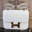 Replica Hermes White Constance MM 24cm Epsom Leather Bag HJ01133