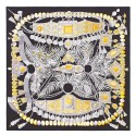 Replica High End Hermes Black Parures Precieuses Silk Shawl HJ01013
