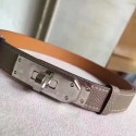 Replica Luxury Hermes Etoupe Epsom Kelly Belt With Palladium Hardware HJ00886