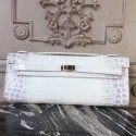 Top Quality Hermes Himalaya Crocodile Kelly Cut Clutch Bag HJ00133