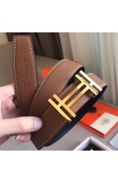 AAA Hermes H Au Carre Belt Buckle & Brown 32mm Strap HJ00364