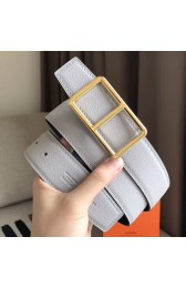 Cheap Replica Hermes Officier Belt Buckle & White 38MM Strap HJ00262