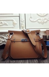 Copy Hermes Brown Medium Jypsiere 31cm Bag Replica HJ00148