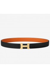 Designer Hermes Mini Constance Belt Buckle & Orange Epsom 24 MM Strap HJ00564