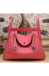 Fake Fake Hermes Rose Lipstick Clemence Lindy 34cm Bag HJ00145