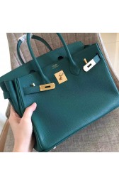 Fake Faux Hermes Malachite Clemence Birkin 30cm Handmade Bag HJ00958