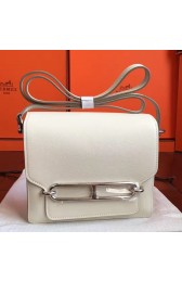 Fashion Hermes Mini Sac Roulis Bag In Ivory Swift Leather HJ01241