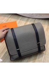 Hermes Bicolor Steve 35 Messenger Grey Bag HJ01362