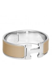 Hermes Etoupe Enamel Clic Clac H PM Bracelet Replica HJ01337