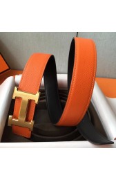 Hermes H Belt Buckle & Orange Epsom 32 MM Strap Replica HJ00845