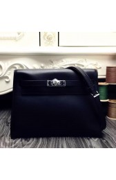 Hermes Kelly Danse Bag In Black Swift Leather HJ01078