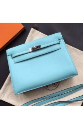 Hermes Kelly Danse Bag In Celeste Swift Leather HJ00757
