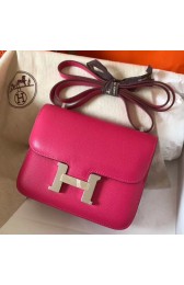 Hermes Mini Constance 18cm Rose Red Epsom Bag Replica HJ00422