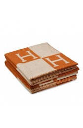 Hermes Orange Avalon Blanket HJ00470