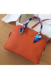 Hermes Orange Clemence Bolide 35cm Handmade Bag HJ01192