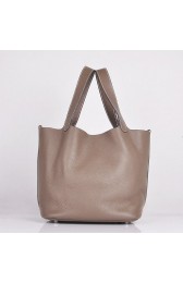 Hermes Picotin Lock Bag In Etain Leather Replica HJ00154
