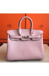 Hermes Rose Dragee Swift Birkin 25cm Handmade Bag HJ00895