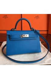 High Imitation Designer Replica Hermes Mykonos Epsom Kelly Mini II 20cm Handmade Bag HJ00831