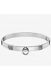 Imitation Hermes Silver Collier De Chien Bracelet HJ00467