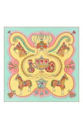 Knockoff Best Cheap Hermes Soufre Paperoles Silk Twill Scarf HJ00131
