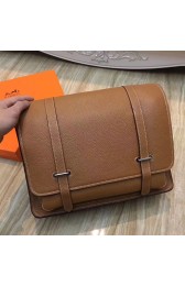 Knockoff Hermes Brown Steve 35 Messenger Bag HJ00526