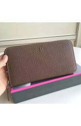 Knockoff Hermes Etoupe Clemence Azap Zipped Wallet HJ00632