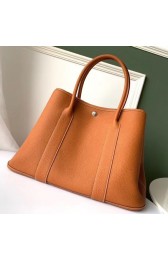 Luxury Hermes Tan Fjord Garden Party 30cm With Printed Lining HJ01356