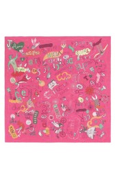 Perfect Hermes Rose Les Confessions Shawl HJ00307