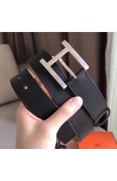 Replica Best Copy Hermes James 35MM Belt In Black Box Calfskin HJ00140