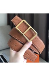 Replica Cheap Hermes Officier Belt Buckle & Brown 38MM Strap HJ00512