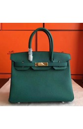 Replica Hermes Malachite Epsom Birkin 30cm Handmade Bag HJ00335
