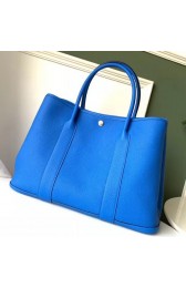 Replica Luxury Hermes Blue Hydra Fjord Garden Party 30cm With Printed Lining HJ00114