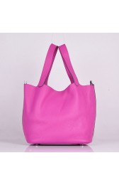 Top Replica Hermes Picotin Lock Bag In Peach Leather HJ00211