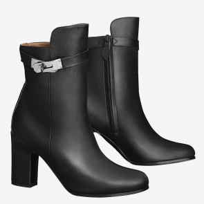 AAA Fake AAA Hermes Black Joueuse Ankle Boots HJ01249