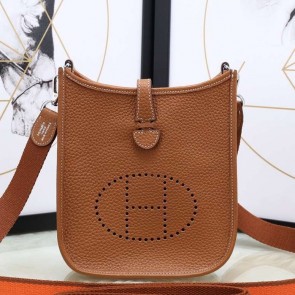 Best Cheap Hermes Brown Evelyne II TPM Messenger Bag HJ00876