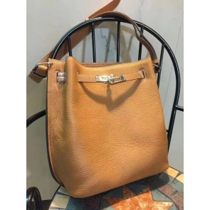 Best Replica Hermes So Kelly 22cm Bag In Brown Leather HJ00450