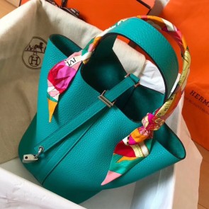 Best Replica High End Replica Hermes Blue Paon Picotin Lock PM 18cm Handmade Bag HJ00908