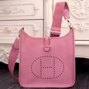 Cheap Hermes Pink Evelyne III PM Bag Replica HJ00914
