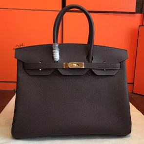 Copy Hermes Cafe Clemence Birkin 35cm Handmade Bag HJ00038