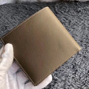 Fake Fake Hot Hermes Taupe MC2 Copernic Compact Wallet HJ00285