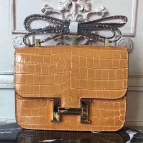 Hermes Camarel Constance MM 24cm Crocodile Bag HJ00624