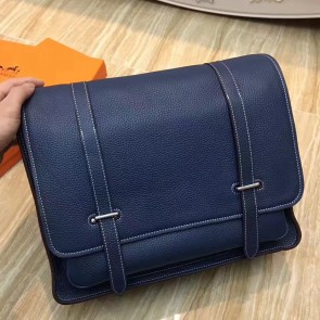 Hermes Dark Blue Steve 35 Messenger Bag HJ00606