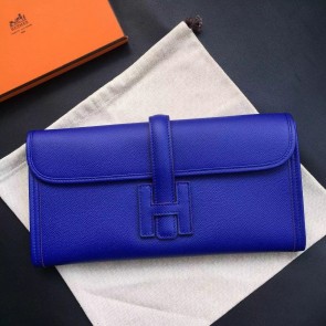 Hermes Electric Blue Epsom Jige Elan 29 Clutch HJ00776