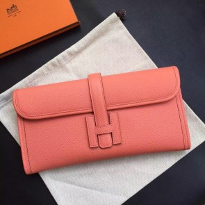 Hermes Jige Elan 29 Clutch Bag In Crevette Epsom Leather HJ01036