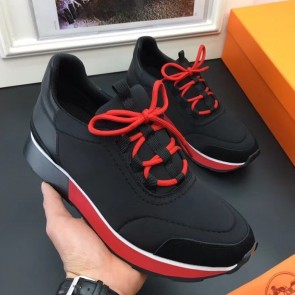 Hermes Men Black Miles Sneakers HJ01047
